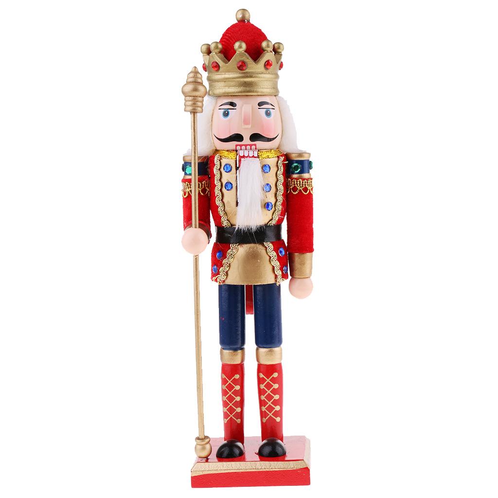 Nutcracker Figurine - Ręcznie malowany drewniany dziadek do orzechów