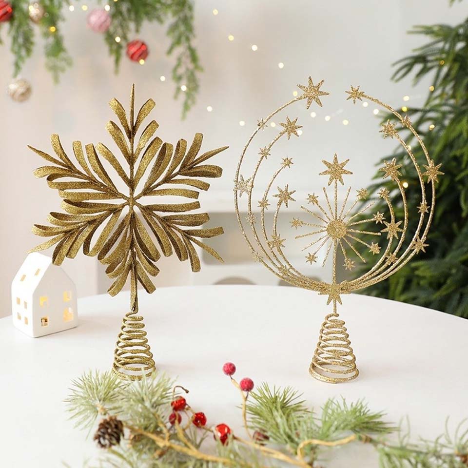 Star Tree Topper - Gwiazda na czubek choinki, ażurowa dekoracja