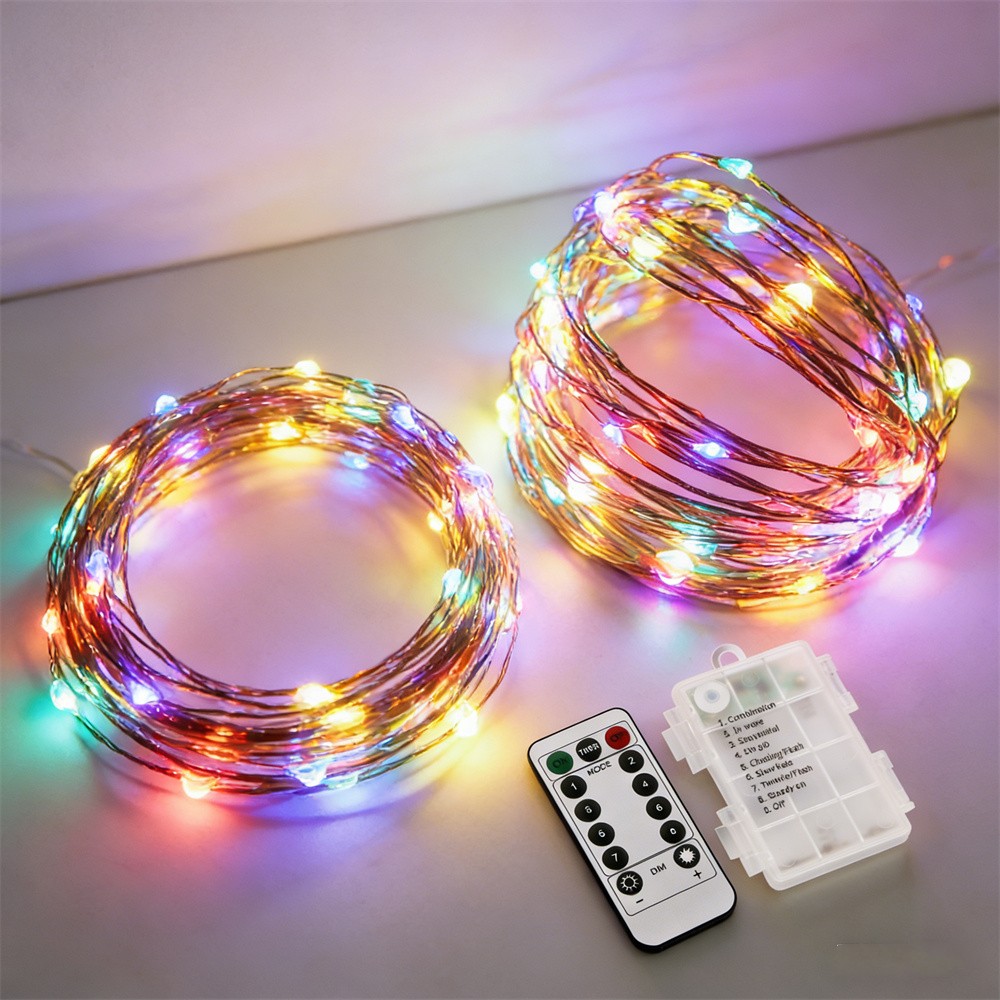Led Fairy String Lights - Lampki LED 8 trybów, 2/5/10/20M, sterowane