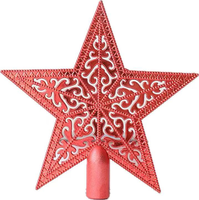 Star Tree Topper - Elegancka, ażurowa gwiazda na czub choinki,