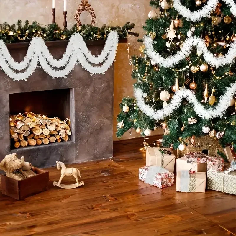1 szt. 2m świąteczna girlanda  – Tinsel Garland Decoration recenzja i cena