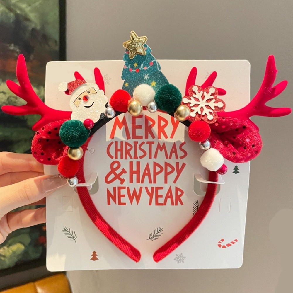 Urocza czerwona welurowa opask – Reindeer Antlers Headband recenzja i cena