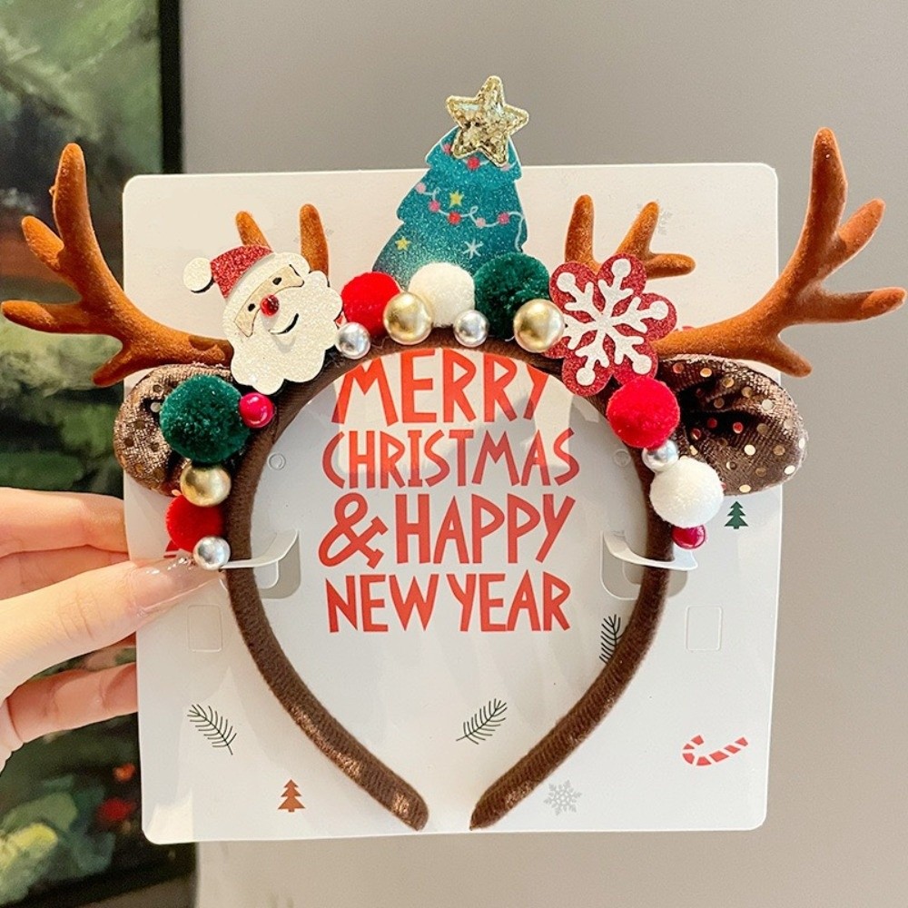 Urocza czerwona welurowa opask – Reindeer Antlers Headband recenzja i cena