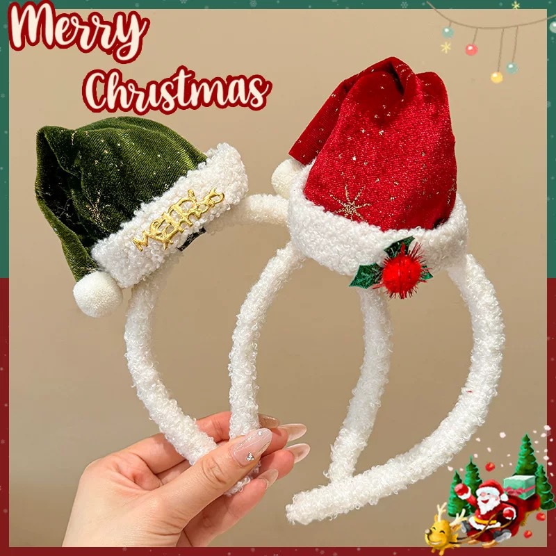 Świąteczna opaska na głowę z p – Santa Hat Plush recenzja i cena