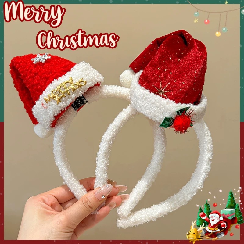 Świąteczna opaska na głowę z p – Santa Hat Plush recenzja i cena