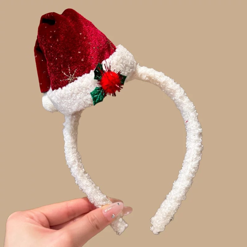 Świąteczna opaska na głowę z p – Santa Hat Plush recenzja i cena