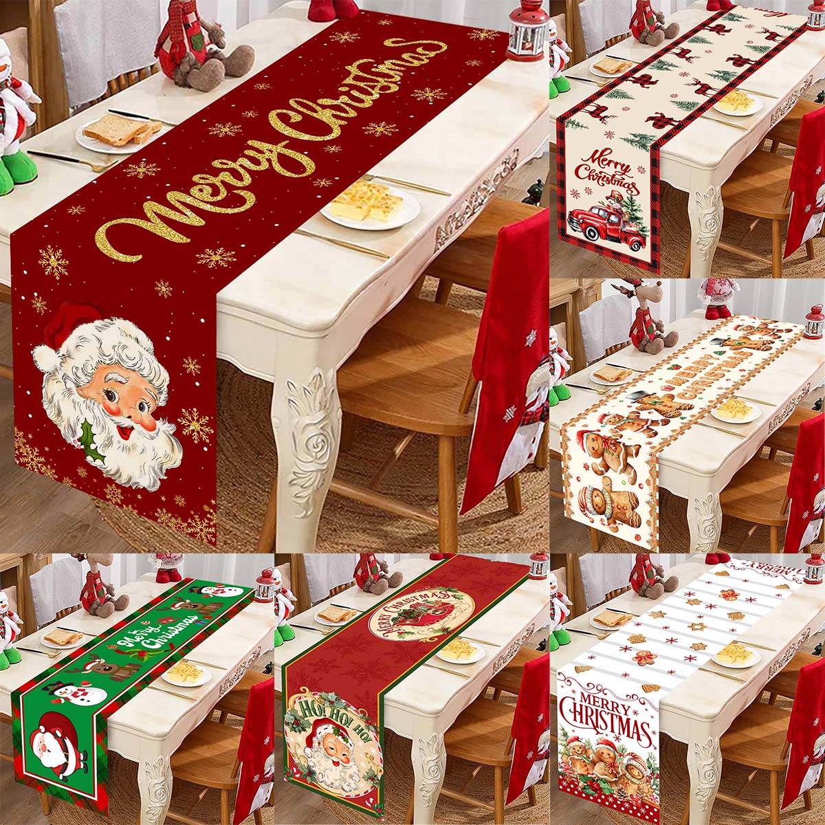 Christmas Santa Clause Polyest – Christmas Table Runner recenzja i cena