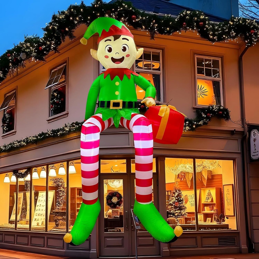 8FT Świąteczne dmuchane elfy s – Christmas Lights Outdoor recenzja i cena