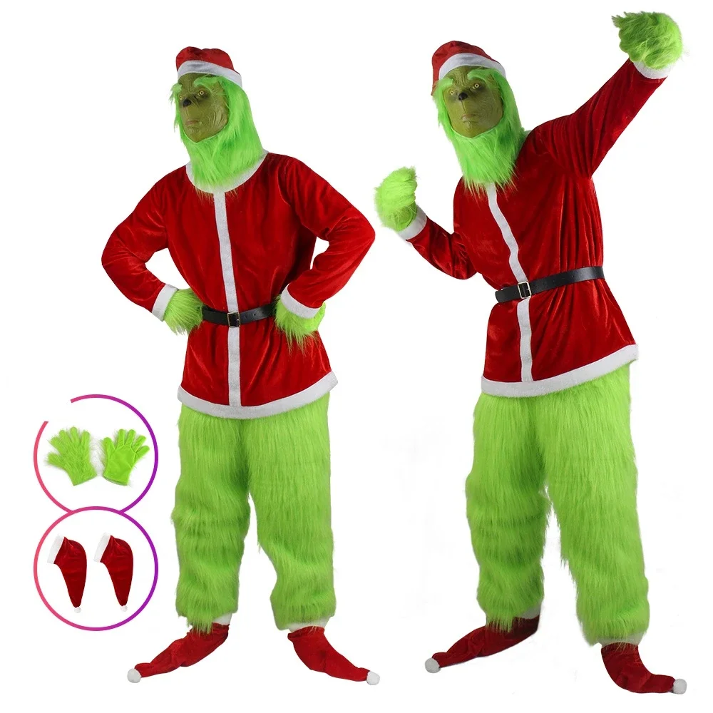 Stroje Cosplay 2026 Zielony Zł – Santa Hat Plush recenzja i cena