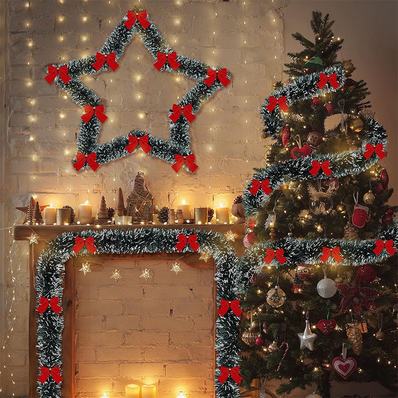 2-metrowa świąteczna girlanda  – Tinsel Garland Decoration recenzja i cena