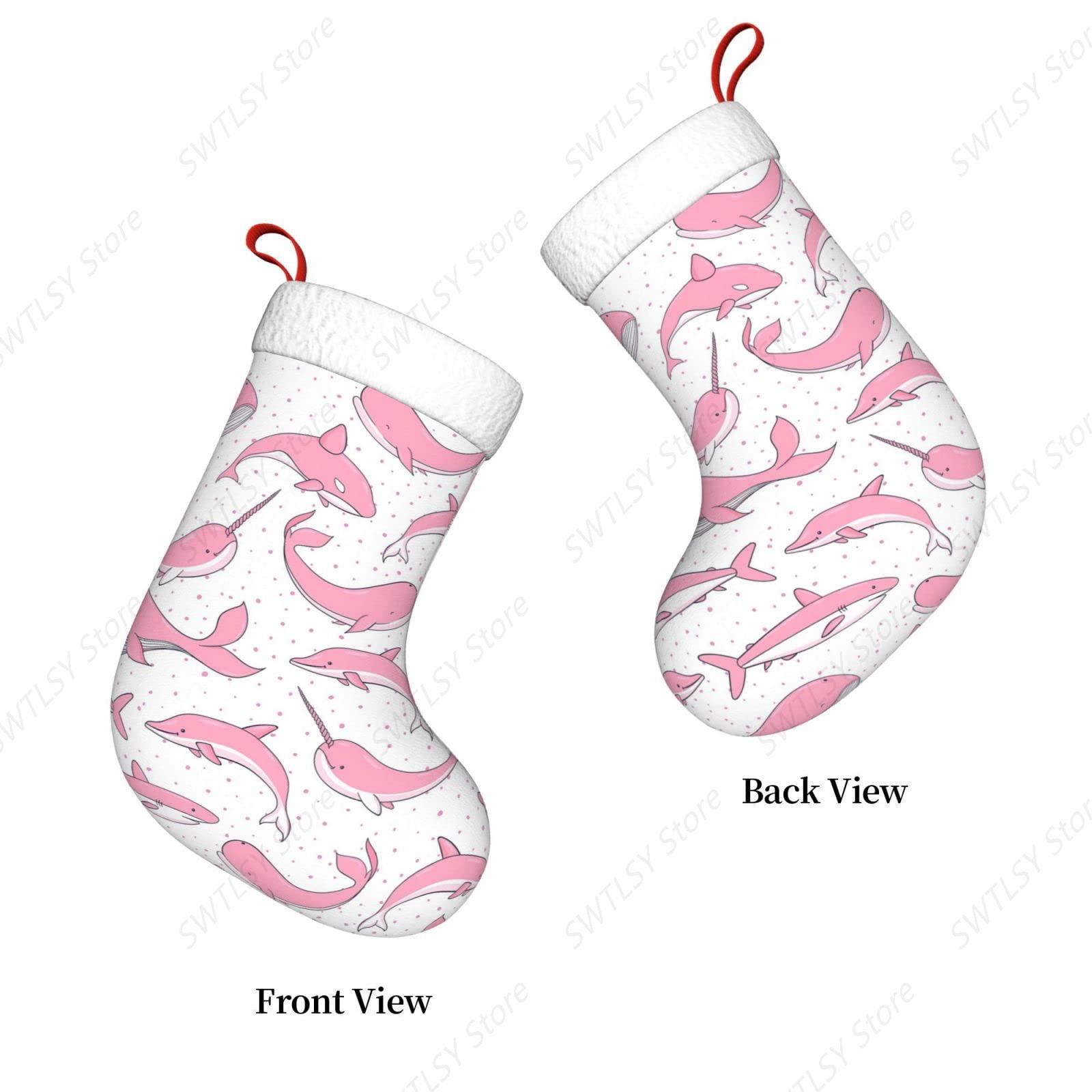 Świąteczne różowe wieloryby, ś – Christmas Stocking Hanging recenzja i cena