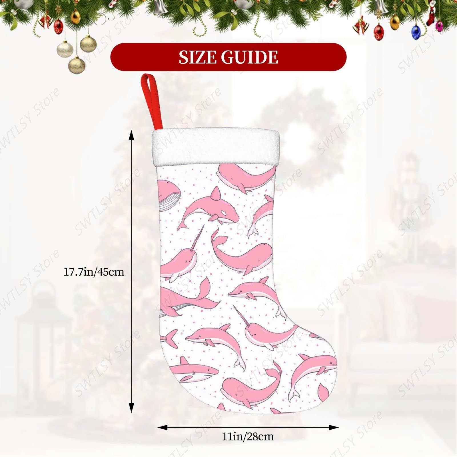 Świąteczne różowe wieloryby, ś – Christmas Stocking Hanging recenzja i cena