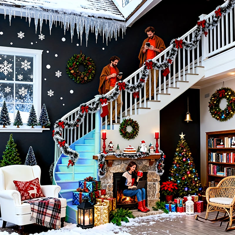 Sztuczna girlanda świąteczna,  – Tinsel Garland Decoration recenzja i cena