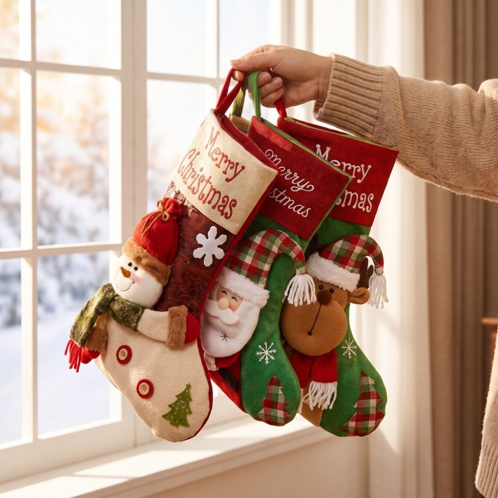 Duże pojemne skarpety świątecz – Christmas Stocking Hanging recenzja i cena